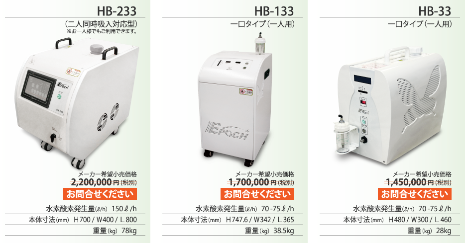 HB-233、HB-133、HB-33